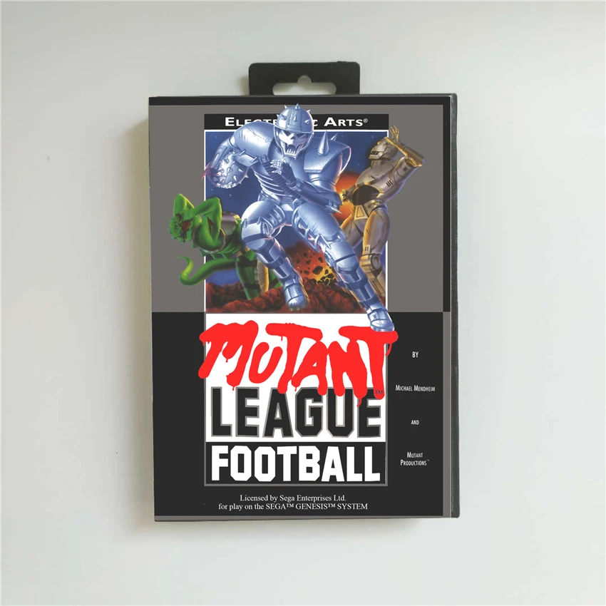 

Mutant League Football - USA Cover With Retail Box 16 Bit MD Game Card for Sega Megadrive Genesis Video Game Console