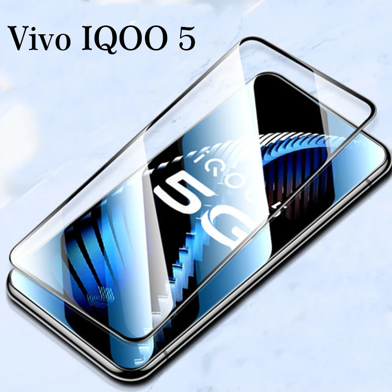 3D полное закаленное стекло для Vivo IQOO 5 Полное покрытие 9H пленка Взрывозащищенная