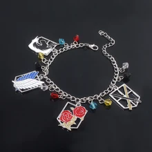 Rongji ювелирные изделия атака на титановые браслеты Крылья Свободы Браслеты Шарм фигура браслет для мужчин и женщин модные ювелирные изделия