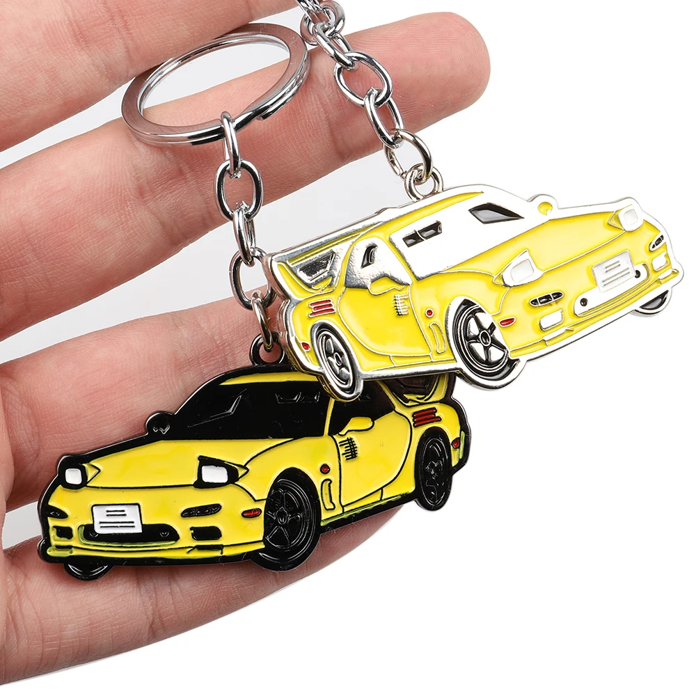 3D Metal Car Model keychain JDM Car Styling Key Ring Exquisite