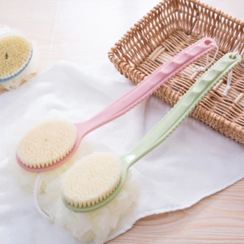 

Double Sides Skin Cleaning Brushes Baby Sponge Adult Bathroom Accessories Tool Long Handle Bath Brush Rubbing Towel