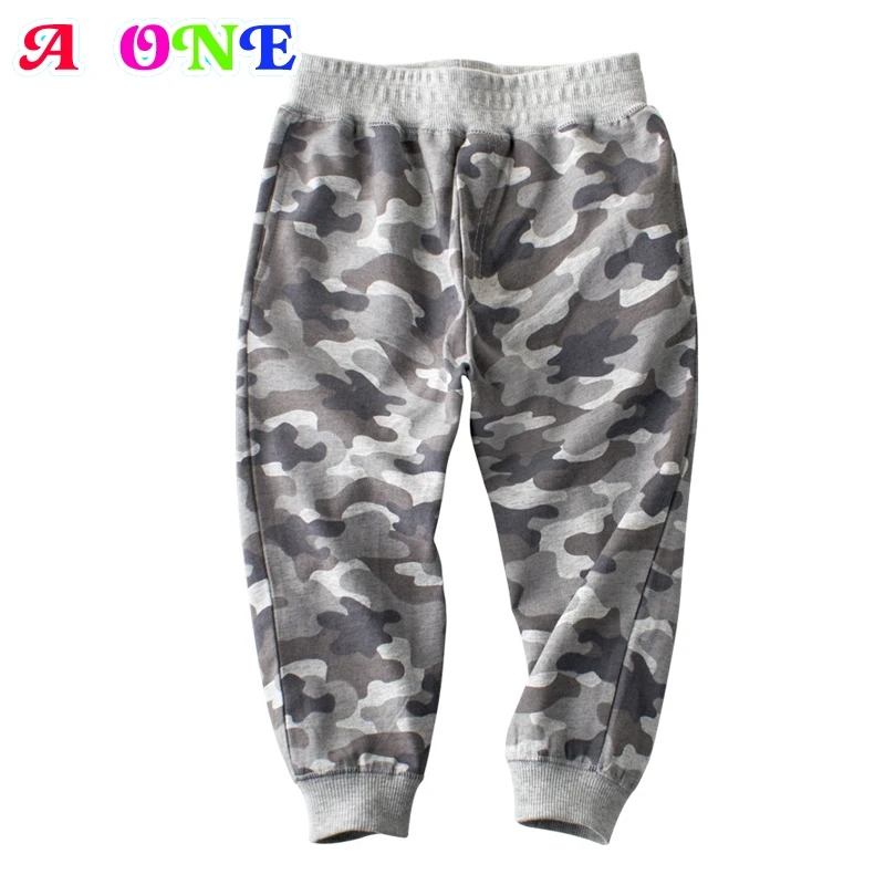 boys pants Spring Autumn full pants for kids casual active camouflage