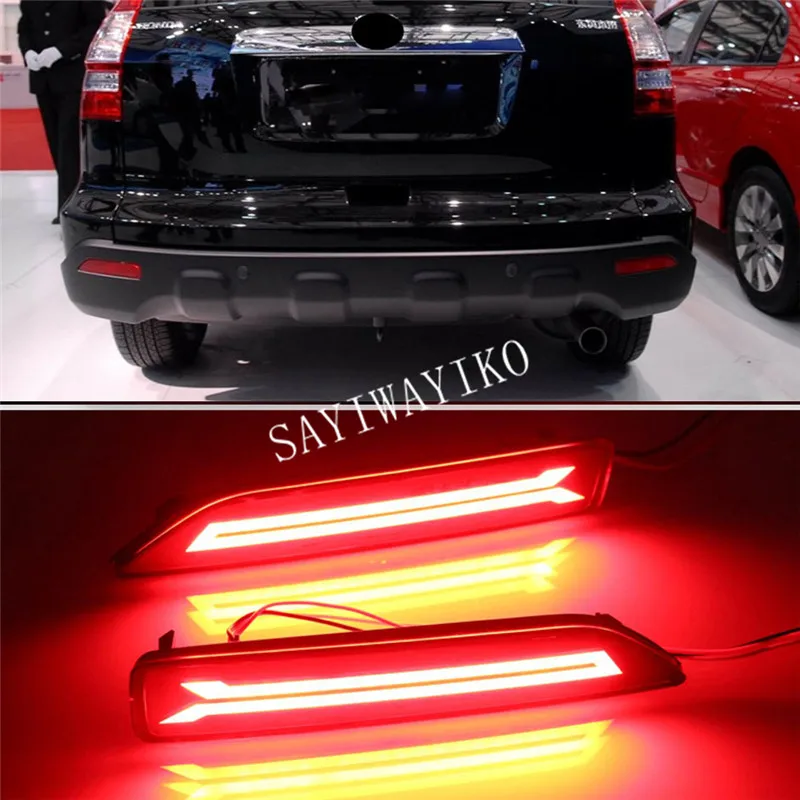 

2PCS For Honda CRV CR-V 2007 2008 2009 Multi-function LED Rear Bumper Light Rear Fog Lamp Auto Bulb Brake Light Reflector