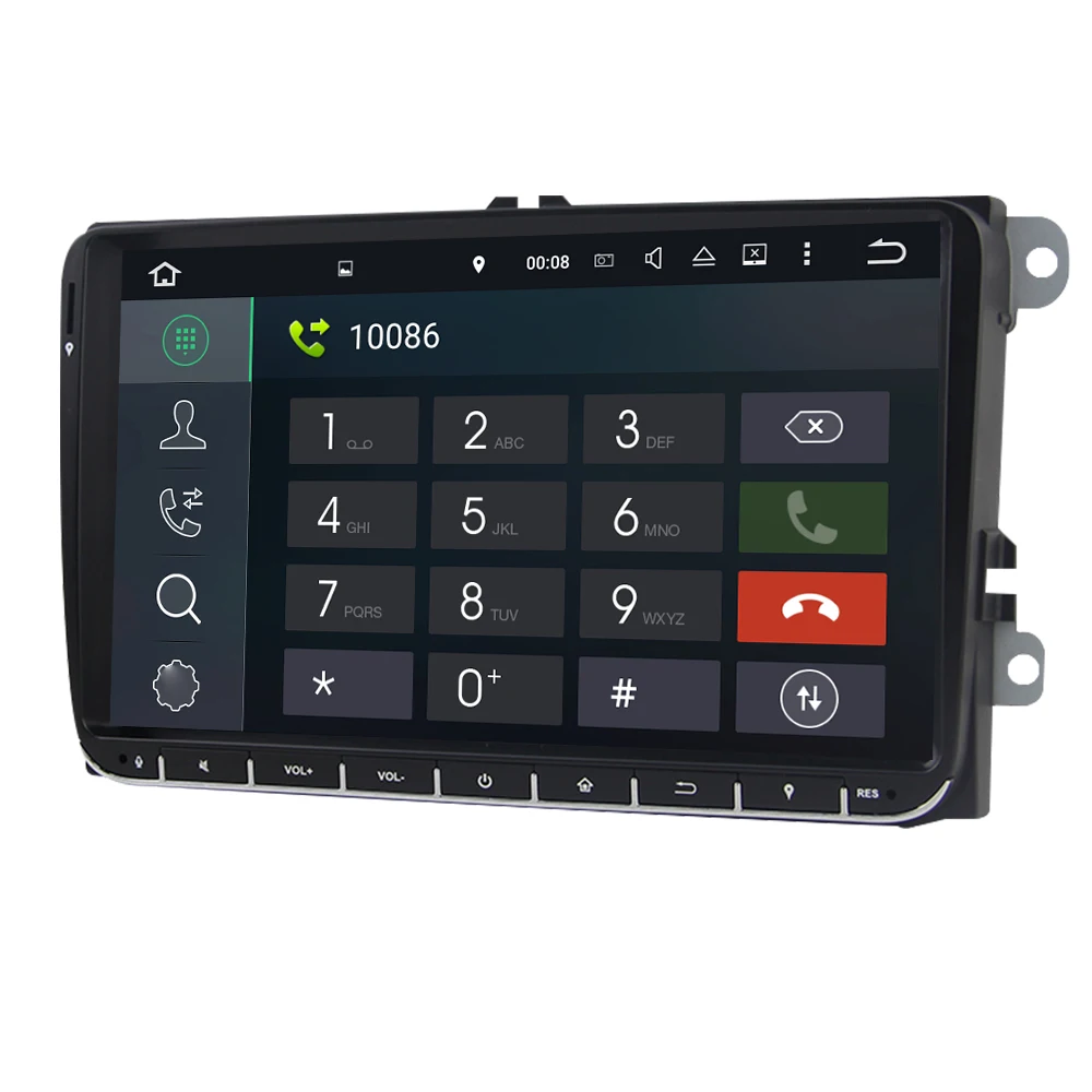 Eunavi 2din TDA7851 Android 9 Автомобильный мультимедийный Радио Стерео gps для VW Passat B6 CC Polo GOLF 5 6 Touran Jetta Tiguan Magotan Seat