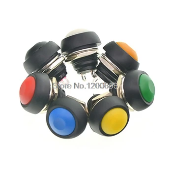 

Small push button switch Waterproof switch self-resetting PBS-33B 12MM Mini Switch 12mm 12V 1A momentary reset Non-locking