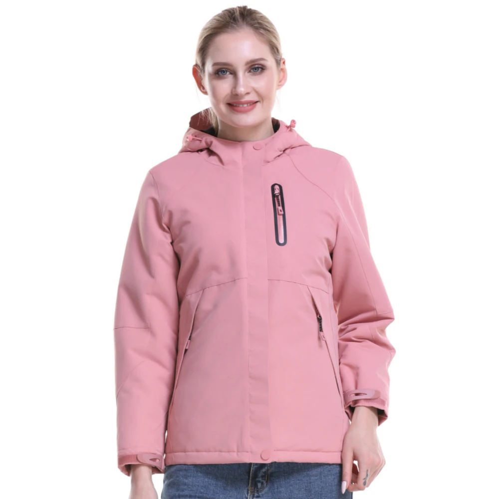 

2019 Winter Waterproof Jacket Men Plus Size Down Cotton Hiking Jacket Keep Warm USB Heated Jacket Men Women Regenjacke Herren