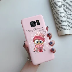 Cute Love Heart Flower Silicone TPU Soft Phone Case Cover for Galaxy S6 edge (Pink C01)
