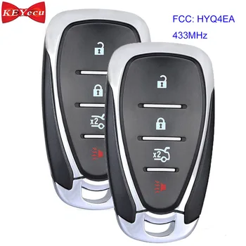 

KEYECU 2pcs for Chevrolet Camaro Cruze Malibu 2016 2017 2018 2019 Remote Car Key Fob FCC ID: HYQ4EA 433MHz ID46 Chip