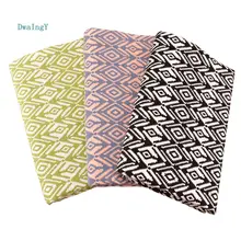 DwaIngY принт с геометрическим узором, хлопок, лен, ткань для рукоделия, шитье, лоскутное шитье, диван, сумка, скатерть, занавеска, 50 см X 155 см