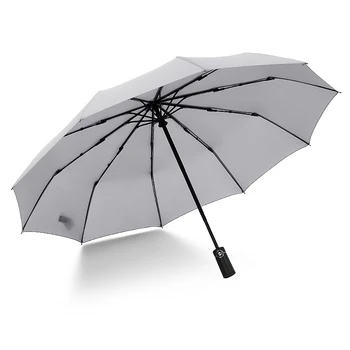 

Wind Resistant Folding Automatic Umbrella Rain Women Auto Luxury Big Windproof Umbrellas Rain for Men Black Coating