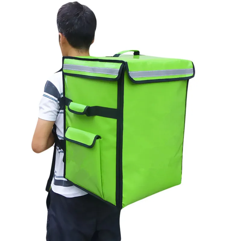 

62L large takeaway backpack/box/Lunch box fast food pizza delivery incubator ice bag waterproof refrigerated insulation suitcase