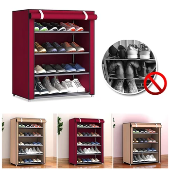 

Shoe Rack Non-Woven Fabric Closet Storage Slipper Housekeeping Space Save Multi-Layer Creative Shoes Hanger Home Organization