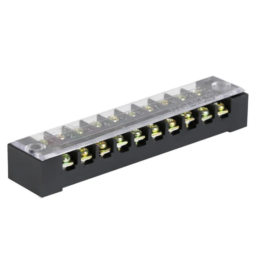 600V 15A 10-положение с винтовым барьером клеммной колодке TOUCHBeauty TB-1510 провода