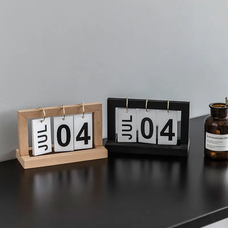 2018 новые деревянные украшения с календарем декор для комнаты в скандинавском