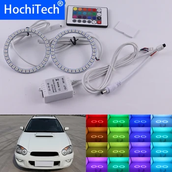 

For Subaru Impreza 2002 2003 2004 2005 Multi-color Led Angel Eyes Kit RGB Halo Rings Daytime Light DRL