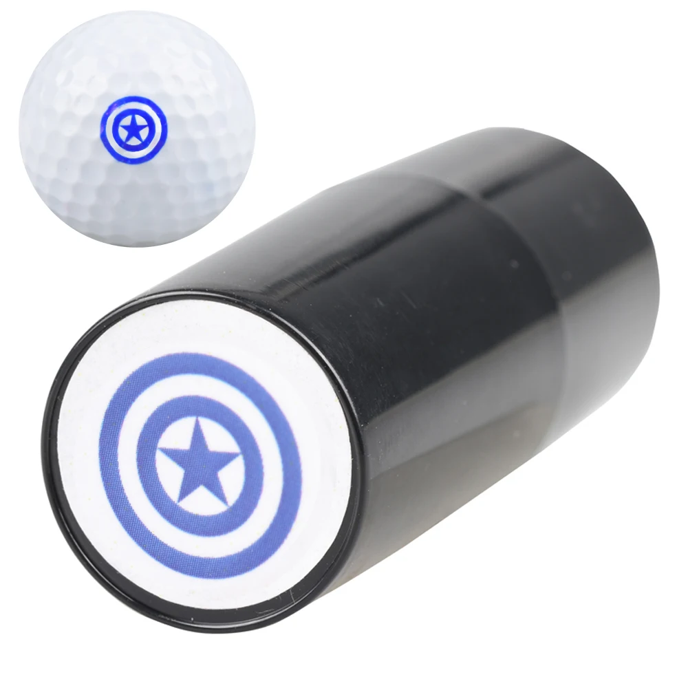 1PC Golf Ball Stamper Stamp Marker Impression Seal Quick-dry Plastic Multicolors Golf adis Accessories Symbol For Golfer Gift 6