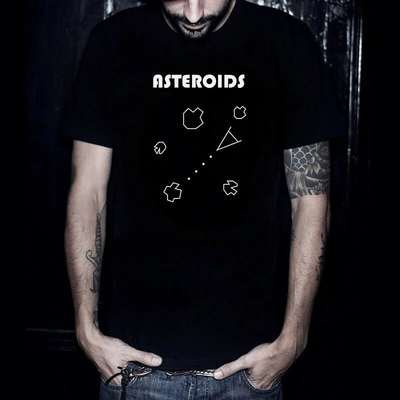 T Shirt Streetwear Shirt Men Tshirt Short Sleeve T-shirt  Funny T Shirts Plus Size Asteroids Graphic Tees Men T-Shirt Male Tops
