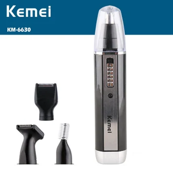 

Kemei 4 in 1 Electric Nose Ear Hair Trimmer Hair Clipper Rechargeable Beard Shaver Facial Washable Beauty Cutter Cleaner