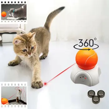 

Funny Pet Cat Dog LED Light Laser Ball Teaser Exercise Interactive Automatic Toy