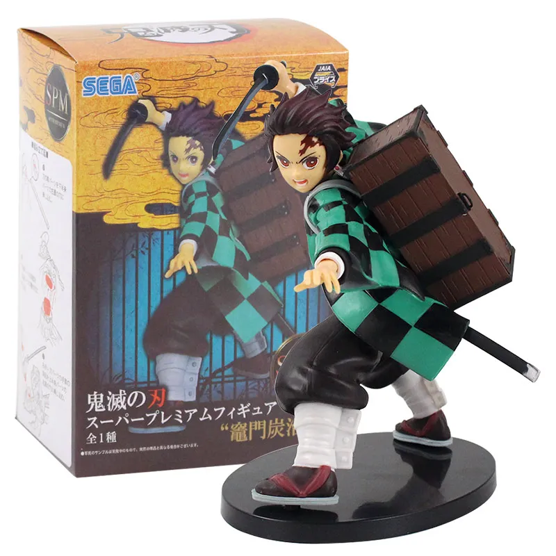 20 см аниме Demon Slayer Kimetsu No Yaiba Kamado Tanjirou Toys Fighting with Bag PVC экшн Фигурки Коллекционная