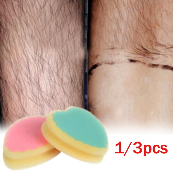 

Magic Painless 3 Shapes Women Hair Removal Sponge Soft Cute Depilation Tools Skin Care Sponges Beauty Ladies Lovely