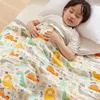 Muslin Cotton Bedding Baby Blanket 6 Layers Gauzed Cotton Kids Children Adult Sleeping Blanket For Bed 4 Large Size Optional 1