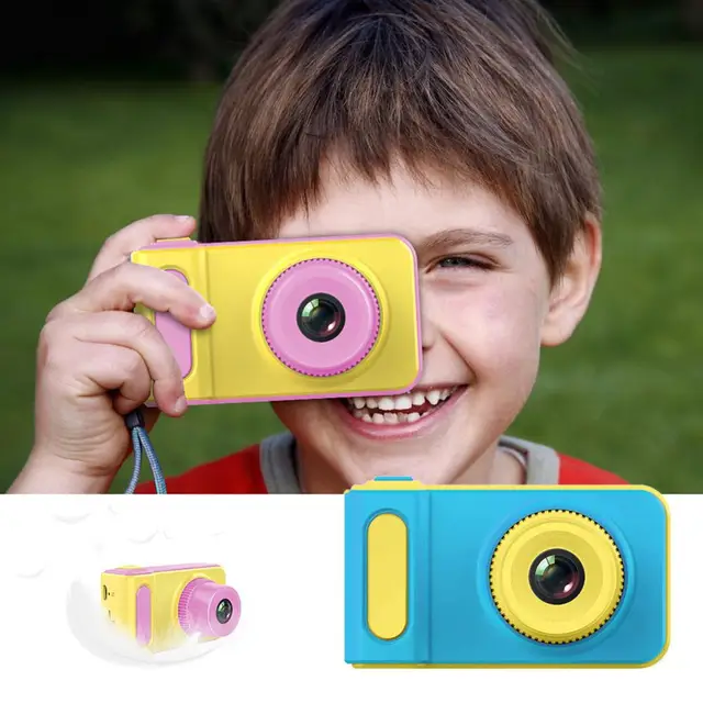 Cute Cartoon Mini 1080P Smart Kids Camera Digital Camera 2 Inch Creative Camera Toys Children Birthday Gift Toddler Toys camera 1
