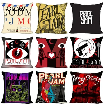 

Personalized Decorative Pillowcase Pearl Jam Square with Zipper Pillowcase Home Bedroom Hotel Decorative Pillowcase 45x45cm ..