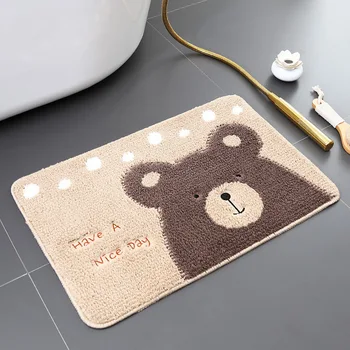 

Cute Kitchen Washable Doormat Cartoon Floor Mat Blending Rug Non-slip Backing Rug For Outdoor Indoor