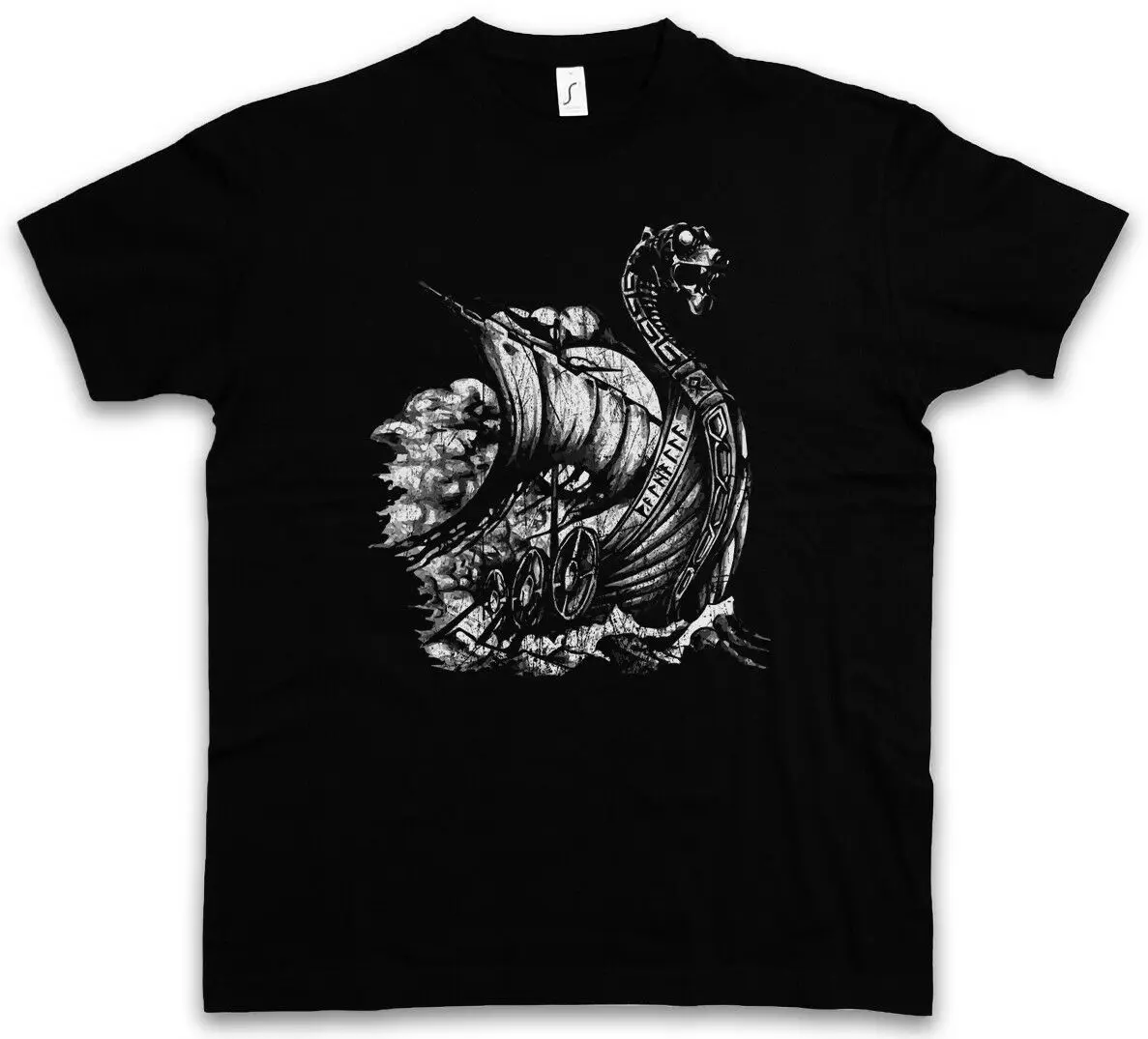 Viking shipping, Viking, Vikings Norse, Мужская футболка Odin Thor Valhalla, Мужская футболка для взрослых, облегающая, S-5xl