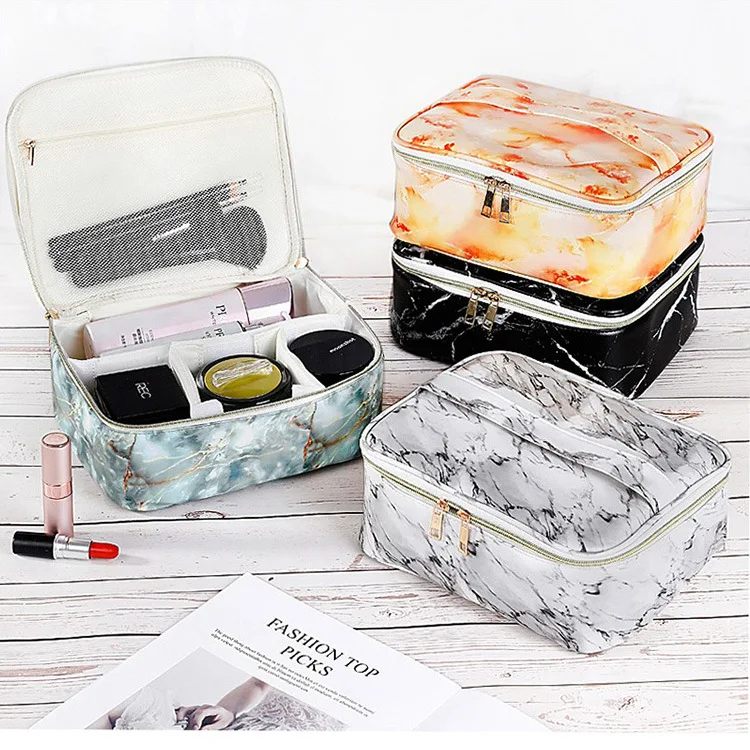 

MoneRffi Cosmetic Bag Travel Makeup Case Women Zipper Make Up Bath Organizer Storage Pouch Toiletry Wash Beaut Kit