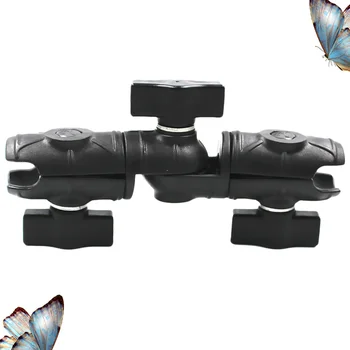 

1pc Vertical Connecting Rod Bracket Fixing Two-head Bracket Industrial Equipment Multi-joint Connecting Bracket