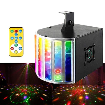 

Mini Led Disco Light Music Control RGB DJ Laser Projector EU/US Plug Christmas Stage Lights Effect For Home Party Birthday Show