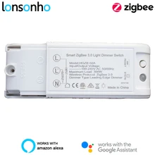 

Lonsonho Zigbee 3.0 Smart Dimmer Switch Controller Module Relay compatible Echo Smartthings ZHA Zigbee2MQTT