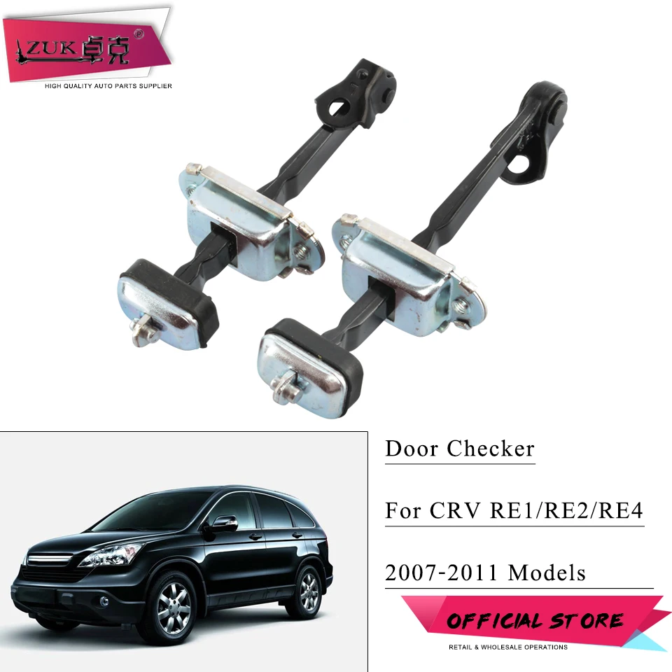 ZUK For CR V CRV RE 2007 2011 Door Stoper Check Strap Arm Auto Door Lock Actuator Front Rear