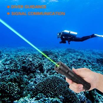 

Blue Green laser High Power Diving laser flashlight pointer 520nm SOS Flashlight Outdoor Flashlight Laser Pointer Personal prop