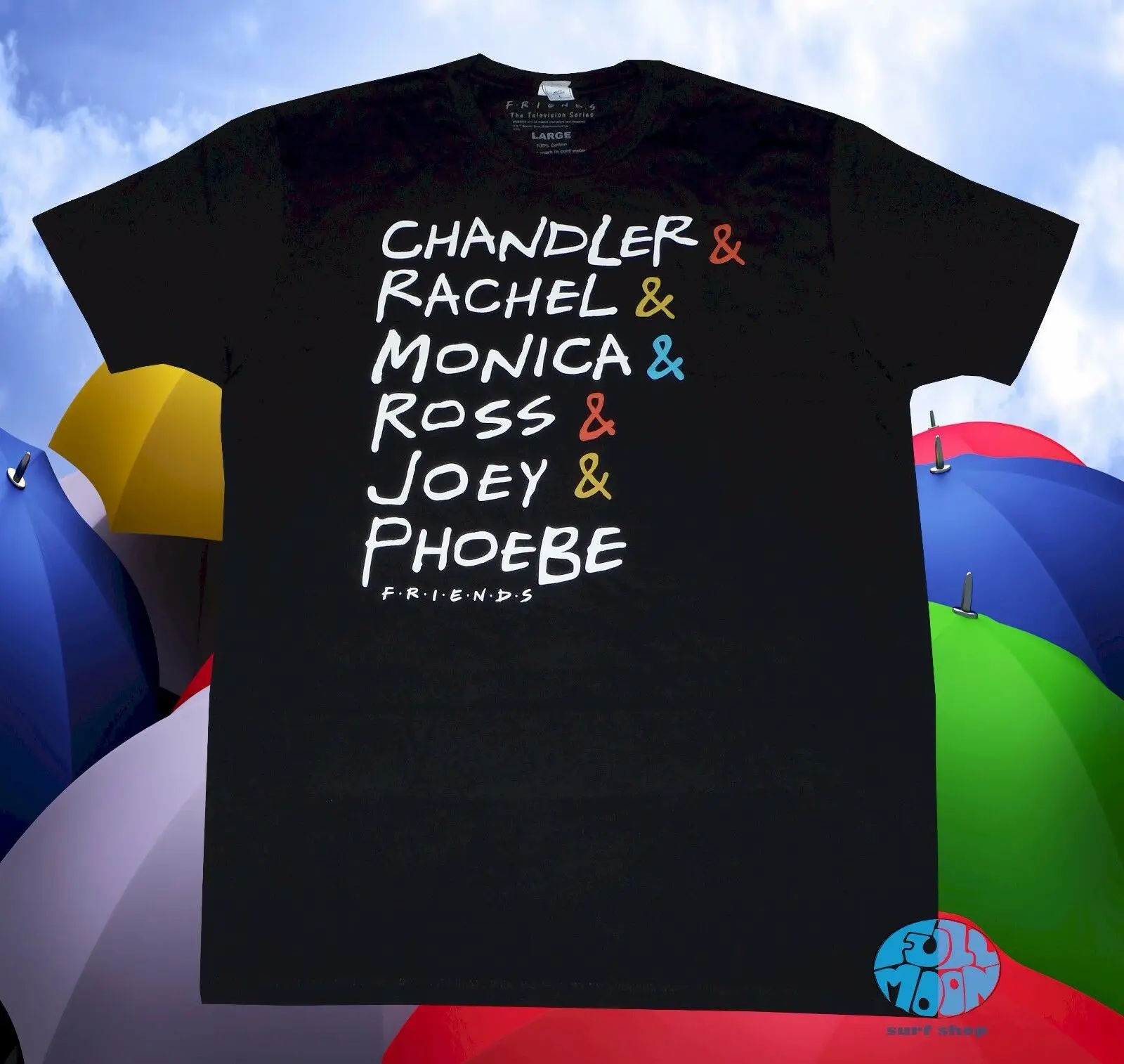 New Friends Ross Rachel Monica Chandler Phoebe Joey Mens Classic TV 90s T-shirt | Мужская одежда