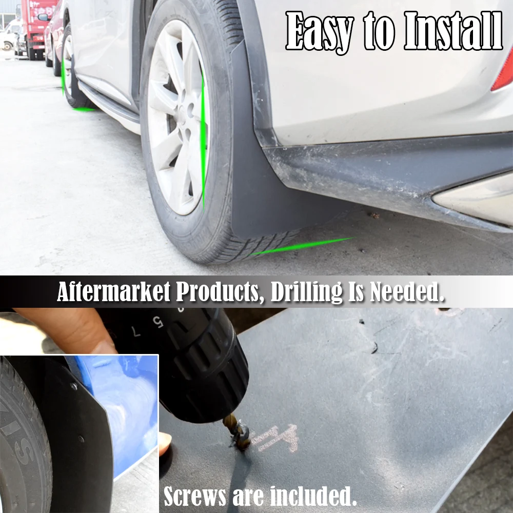 4x Брызговики для Mazda CX-3 CX-30 CX-5 CX-7 CX-8 CX-9 BT-50 peugeot 308 407 408 508 3008 5008