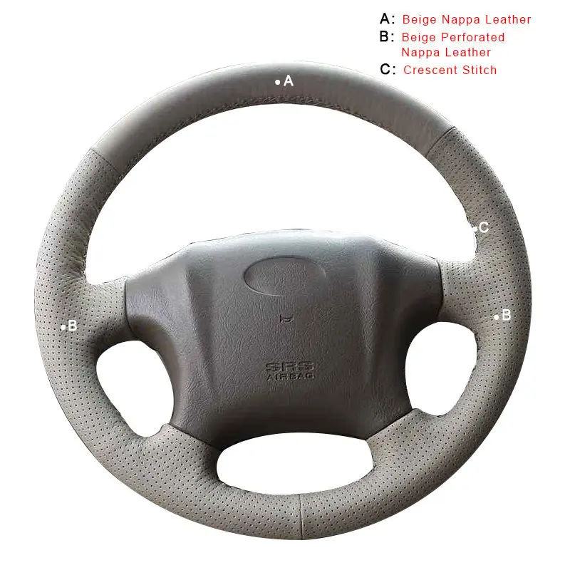 Автомобильная Оплетка на руль Крышка для hyundai Tucson 2005 2006 2007 2008 2009 2006- авто-Стайлинг интерьерные аксессуары - Название цвета: Top Layer Leather
