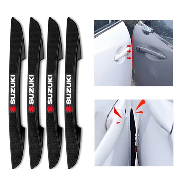 

Car Styling 4PCS Car Door Anti-collision Bumper Strip Guards Side Protector Sticker For Suzuki jimny SWIFT VITARA SX4 Accessorie