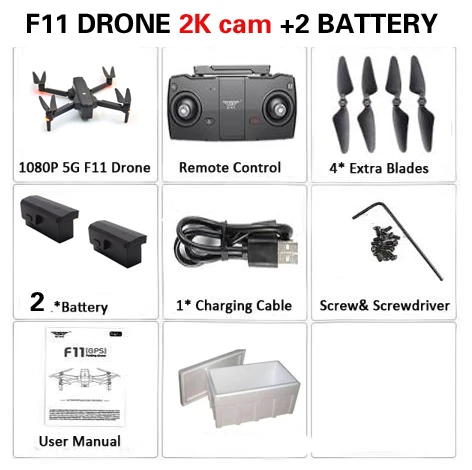 SJRC F11 Дрон с GPS с Wi-Fi FPV 1080 P/2 K камера бесщеточный Квадрокоптер 25 минут время полета управление жестами складной Дрон Vs CG033 - Цвет: 2battery 2K foam