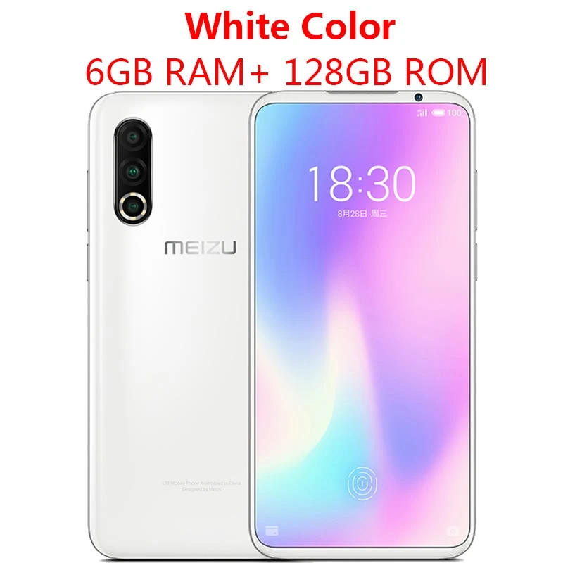 White 6G 128G Meizu 16s Pro, 4G, LTE, Snapdragon 855 Plus, четыре ядра, 6G, 128G, 6,2 дюймов, 2232x1080 P, экран, 3 тыловые камеры, 3,0 mEngine 3,0 - Цвет: White 6G 128G