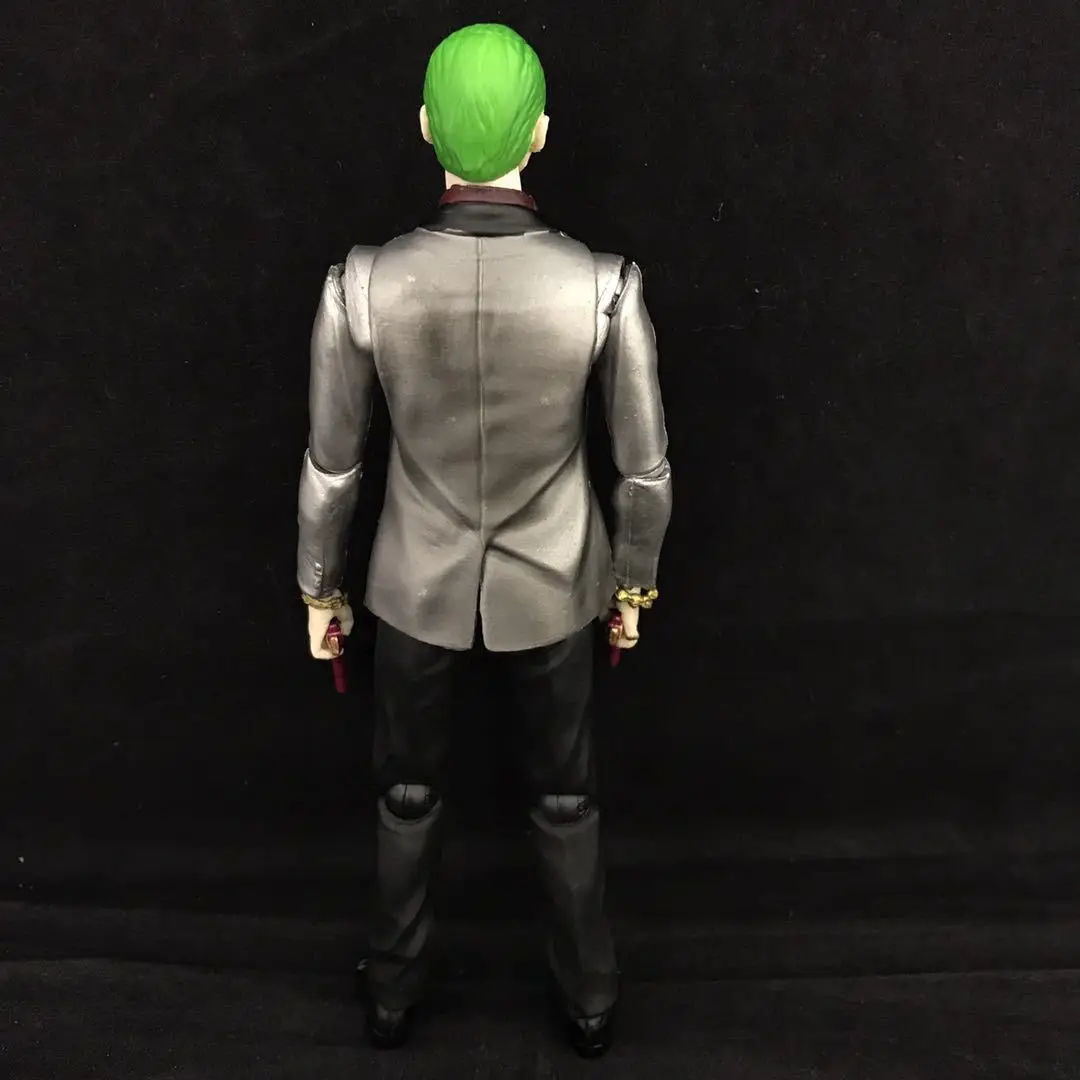 DC American Cartoon Suicide Squad SHF Unjust Alliance Clown Joker Mobile Garage Kit PVC Model Ornaments