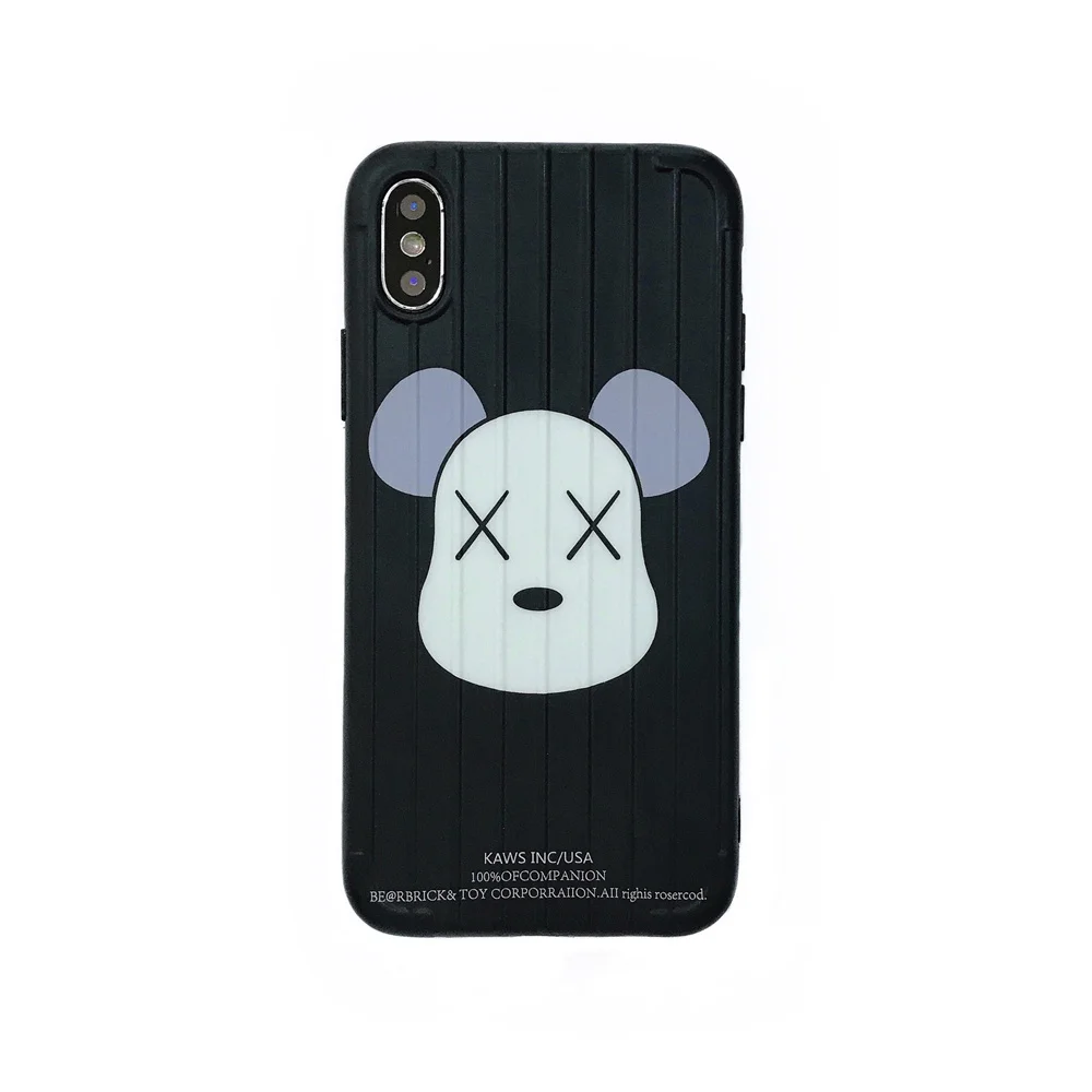 10 шт. милый защитный мягкий чехол из ТПУ для iPhone 8 7 Plus матовый чехол для задней панели iPhone X XS Max XR панели телефона с рисунком Capas