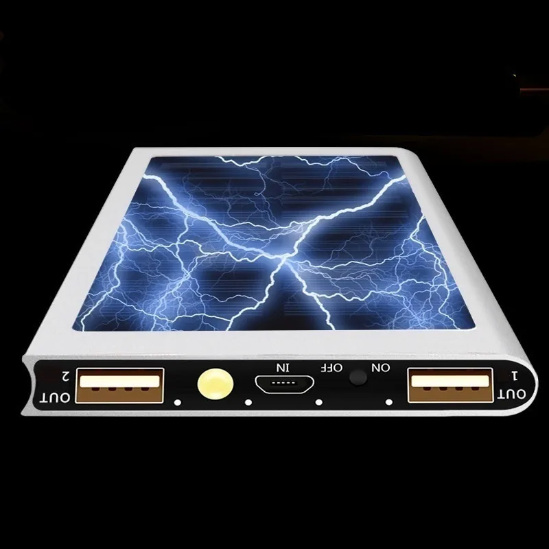 

Solar Power Bank Waterproof 20000mah for All Smart Phone Battery Powerbank Fast Charging Single Crystal 18W External Battery
