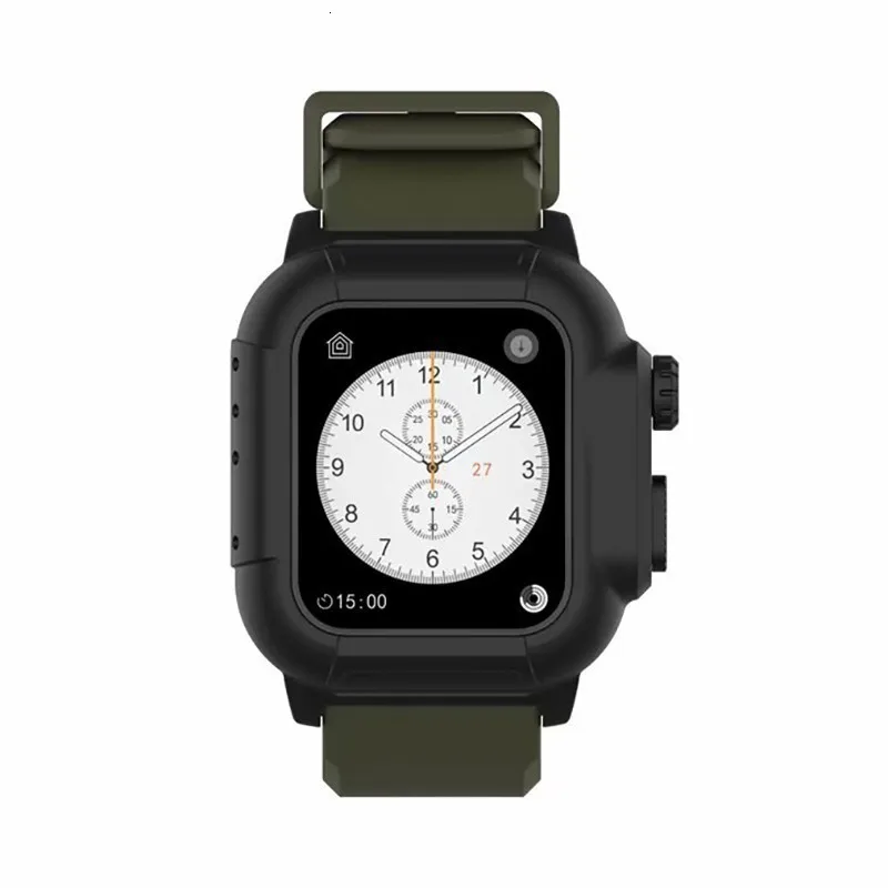 Водонепроницаемый чехол для Apple Watch band 4 iwatch band 42 мм силиконовый ремешок 44 мм 40 мм pulseira браслет умные часы аксессуары петля