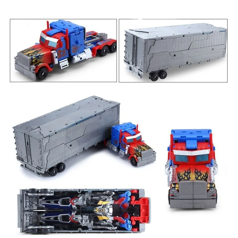 Негабаритный автомобиль с отсеком 5 фильм Optimus Prime автомобиль Человек Робот-трансформер модель игрушка для мальчиков