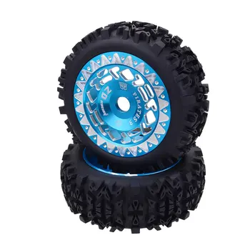 

4pcs 1/8 RC Buggy Scale Truck Off-Road Tyre Banner Wilderness Tires Glue Wheels Contest Practice for 1/8 RC Car Parts