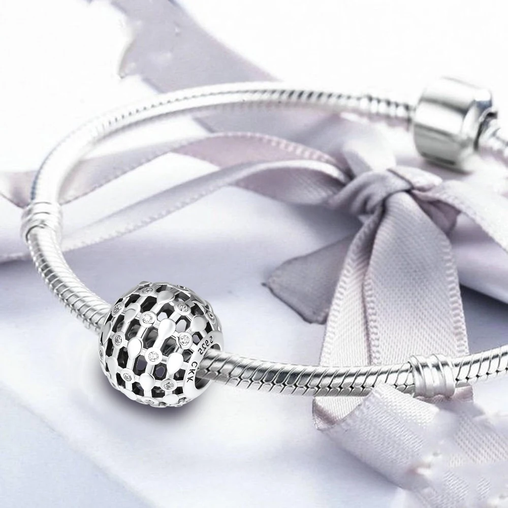 DIY Подходит для Pandora шармы браслеты кружево желаний бусины стерлингового серебра 925-ювелирные изделия