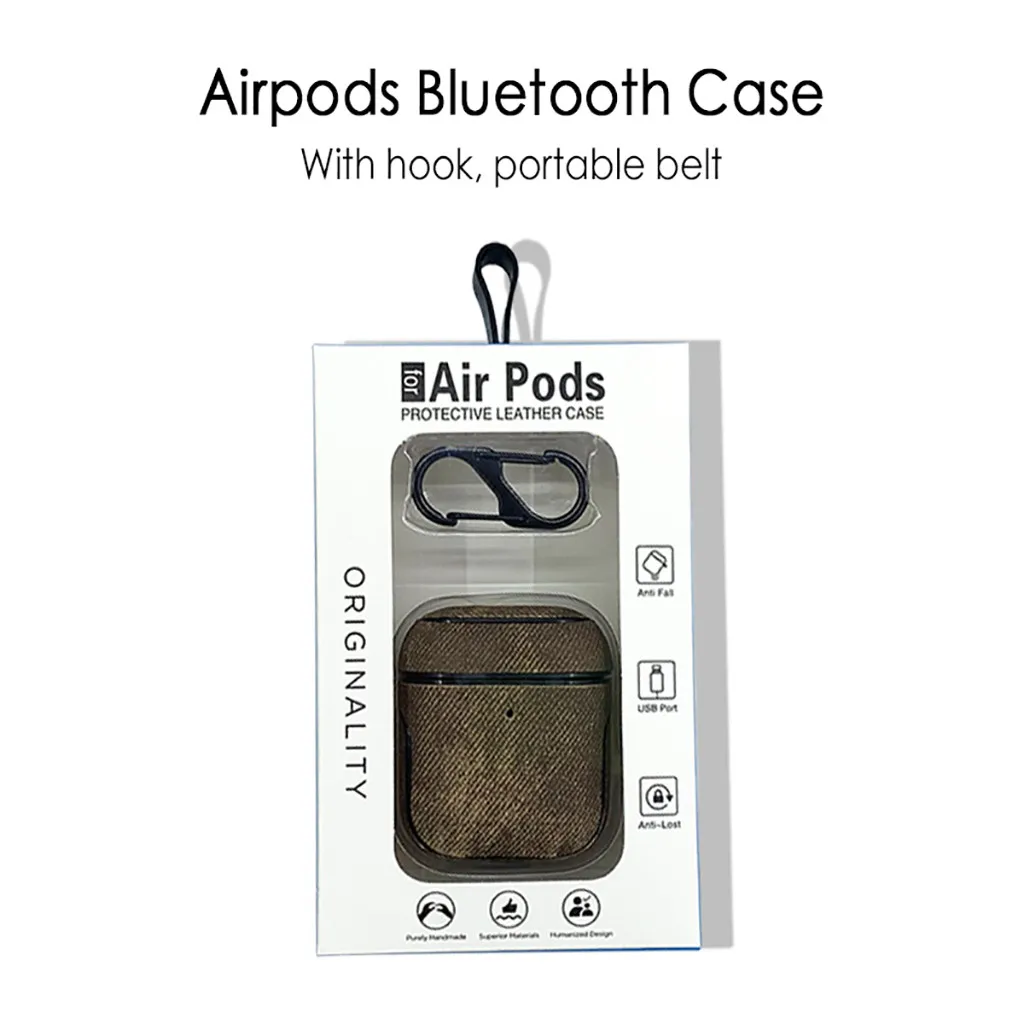 1 шт. роскошный чехол для AirPods, кожаный защитный чехол для Apple AirPod, чехол для зарядки Air Pods, чехол для наушников